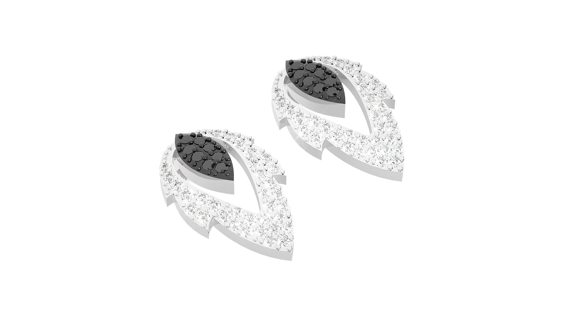 White Gold Earings