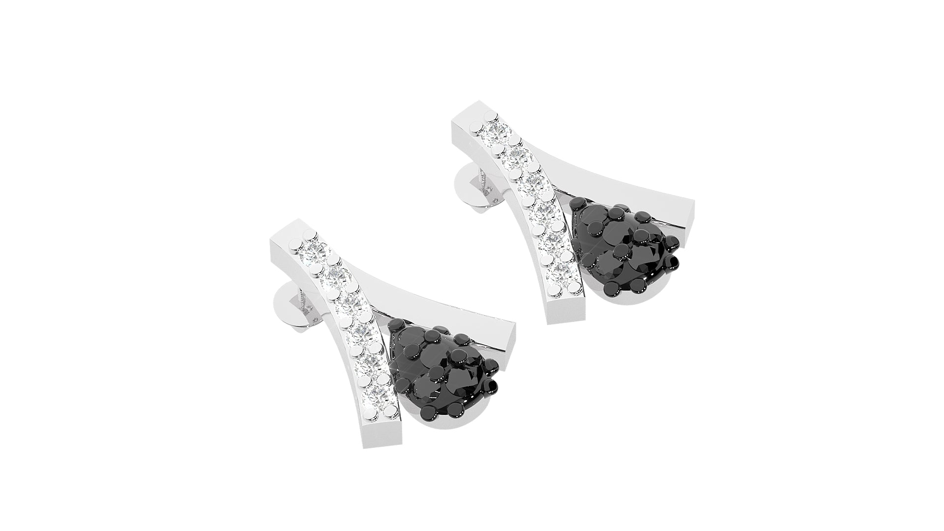 White Gold Earings