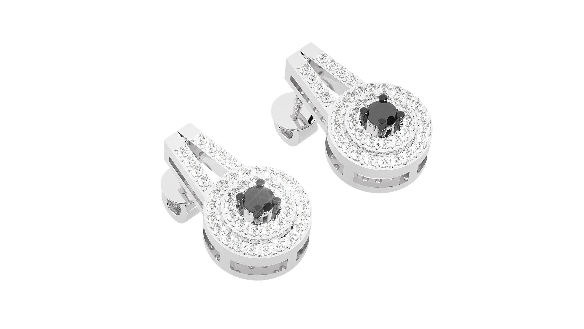 White Gold Earings