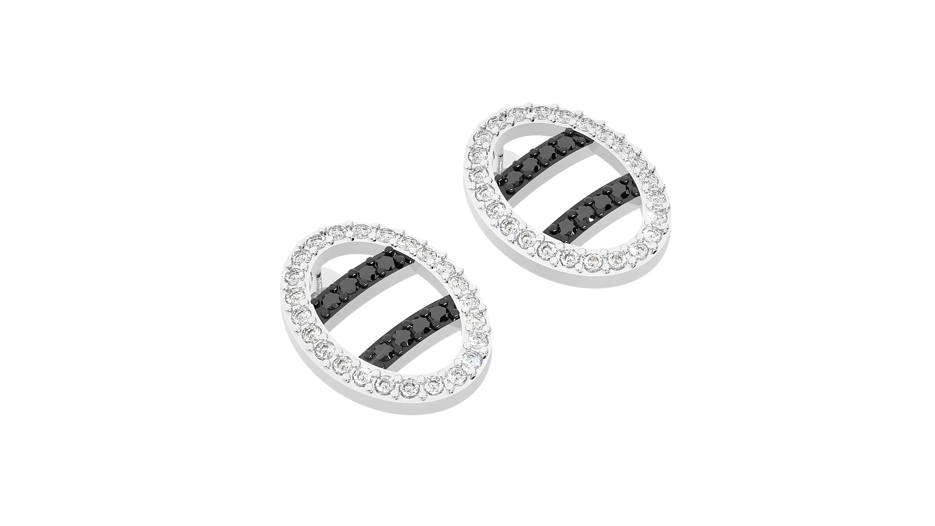 White Gold Earings
