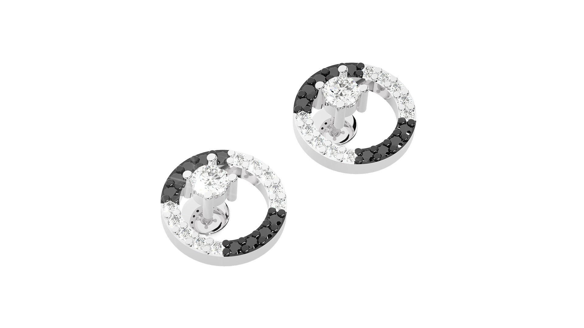 White Gold Earrings