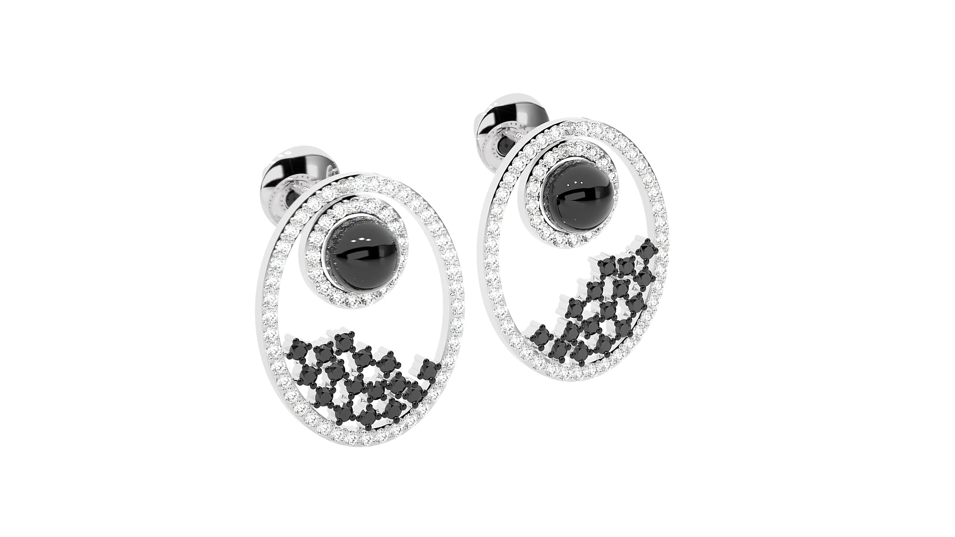 White Gold Earings