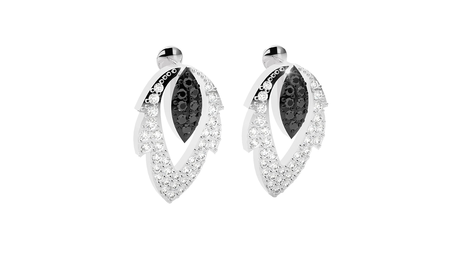 White Gold Earings