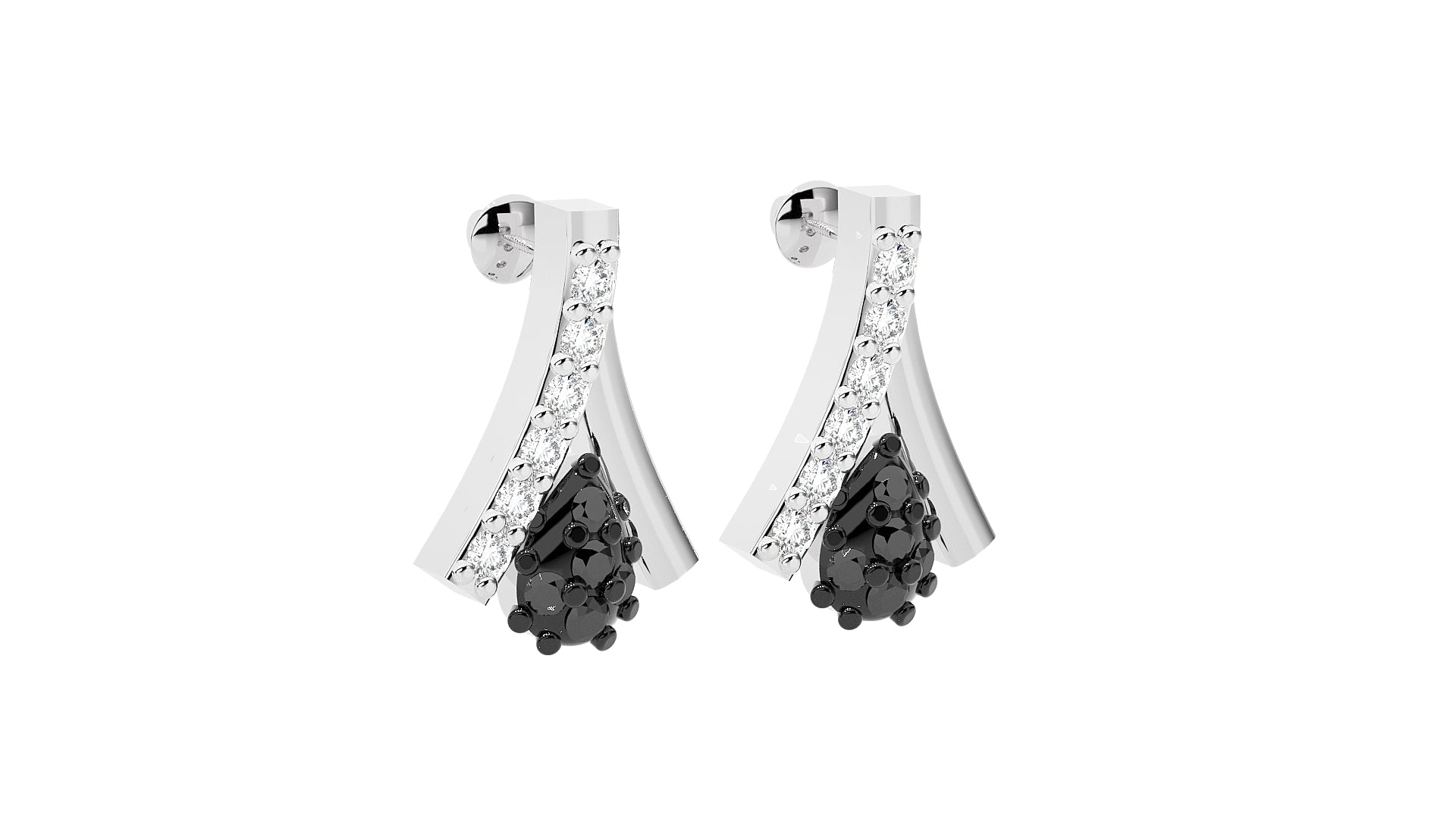 White Gold Earings