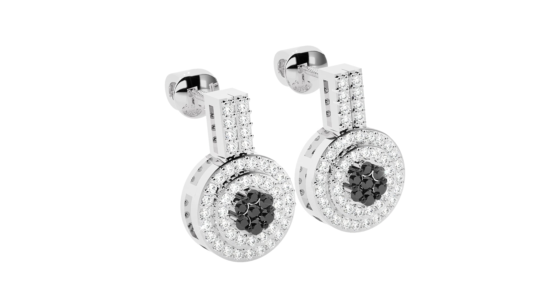 White Gold Earings