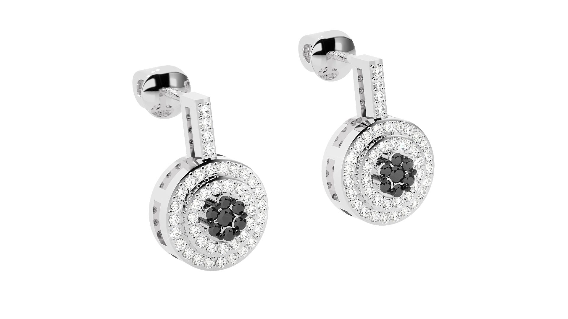 White Gold Earings