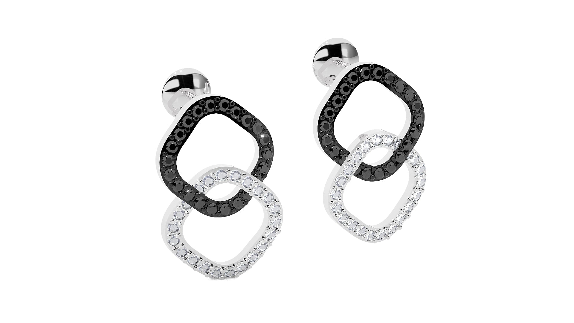 White Gold Earings