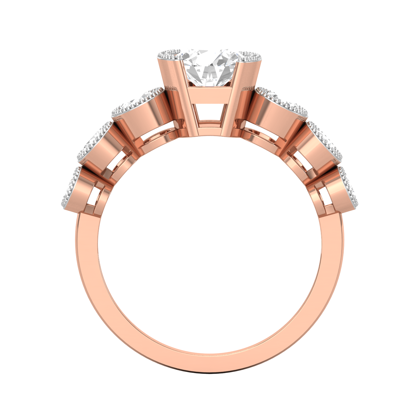 Rose Gold Plated Sterling Silver Ring