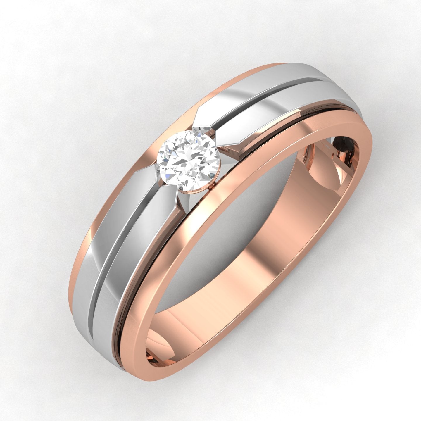 Rose Gold Plated Sterling Silver Ring