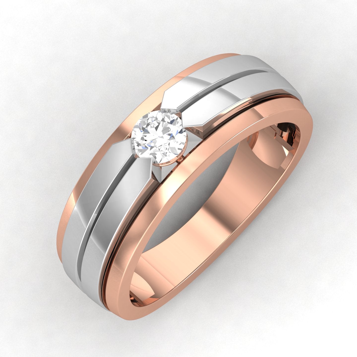 Rose Gold Plated Sterling Silver Ring