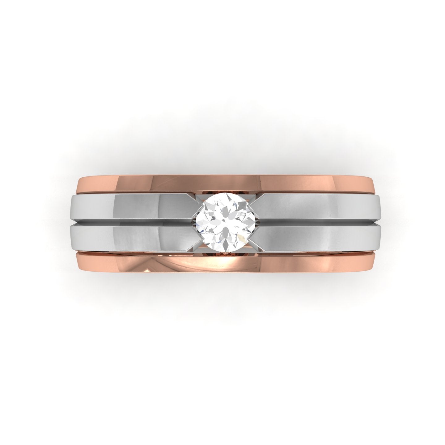 Rose Gold Plated Sterling Silver Ring