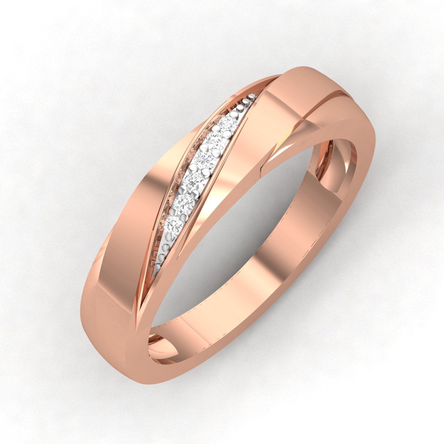 Rose Gold Plated Sterling Silver Ring