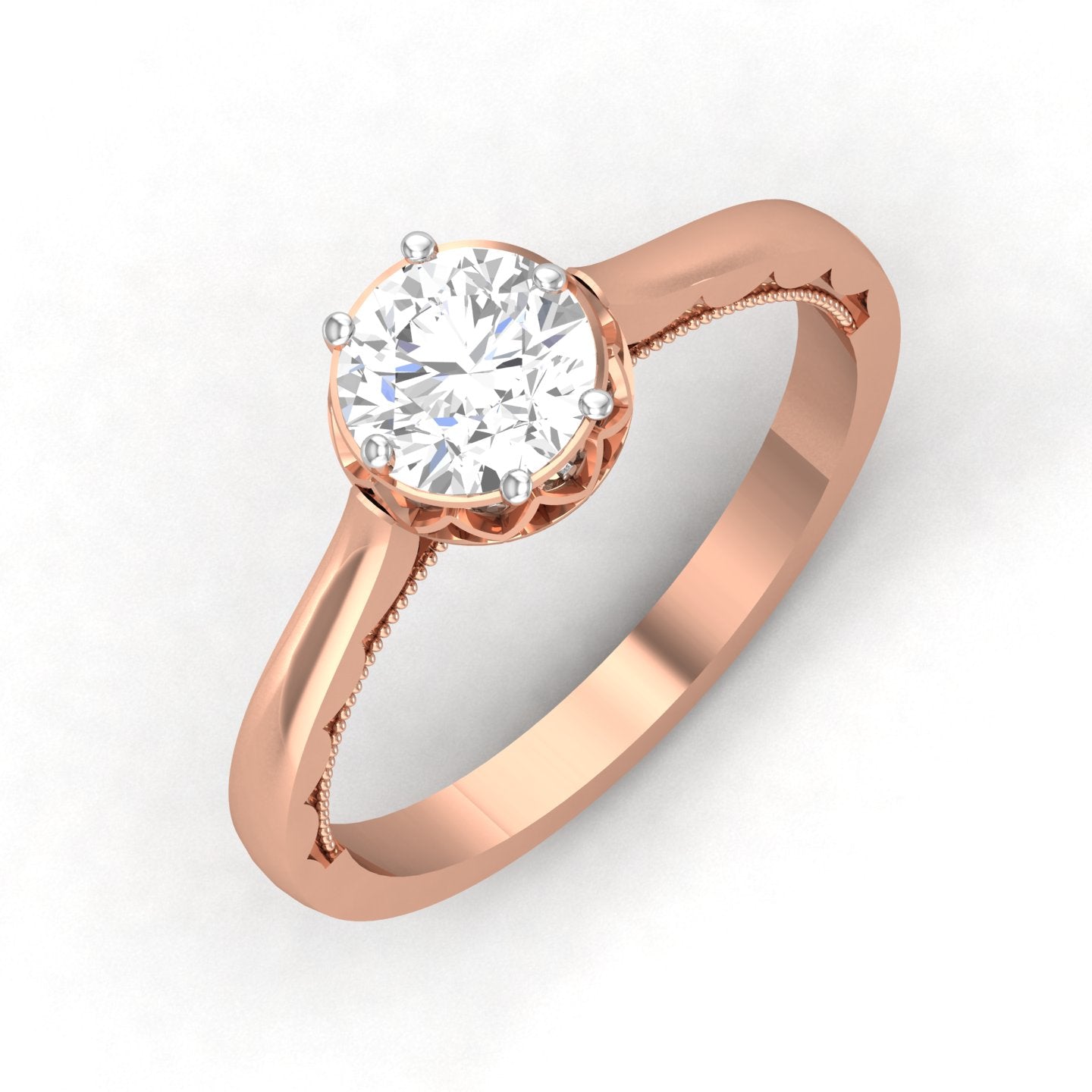 Rose Gold Plated Sterling Silver Ring