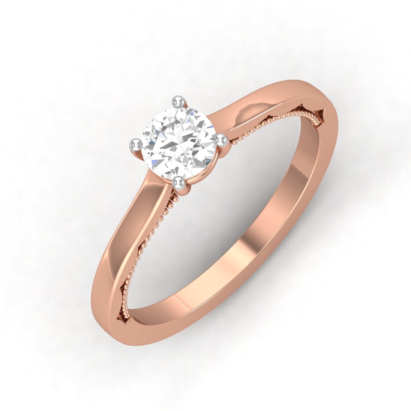 Rose Gold Plated Sterling Silver Ring
