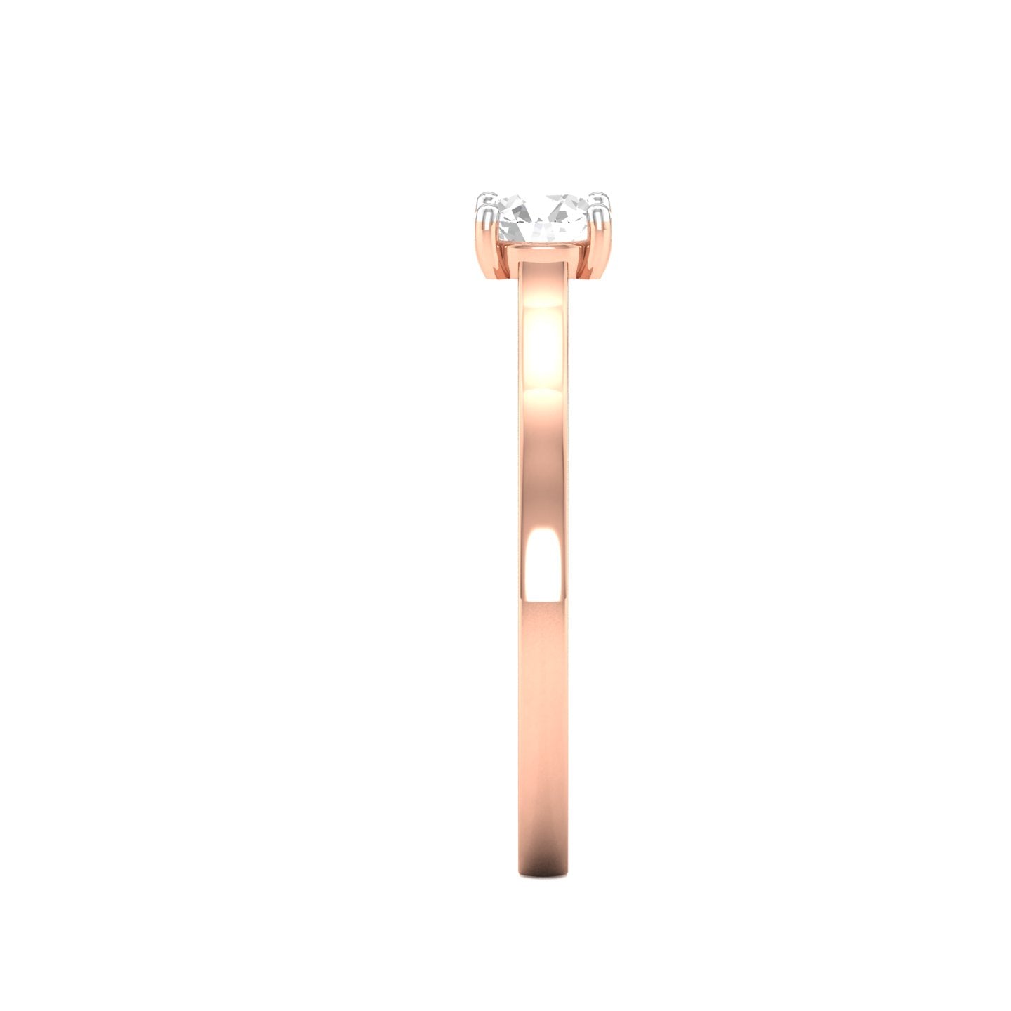 Rose Gold Plated Sterling Silver Ring