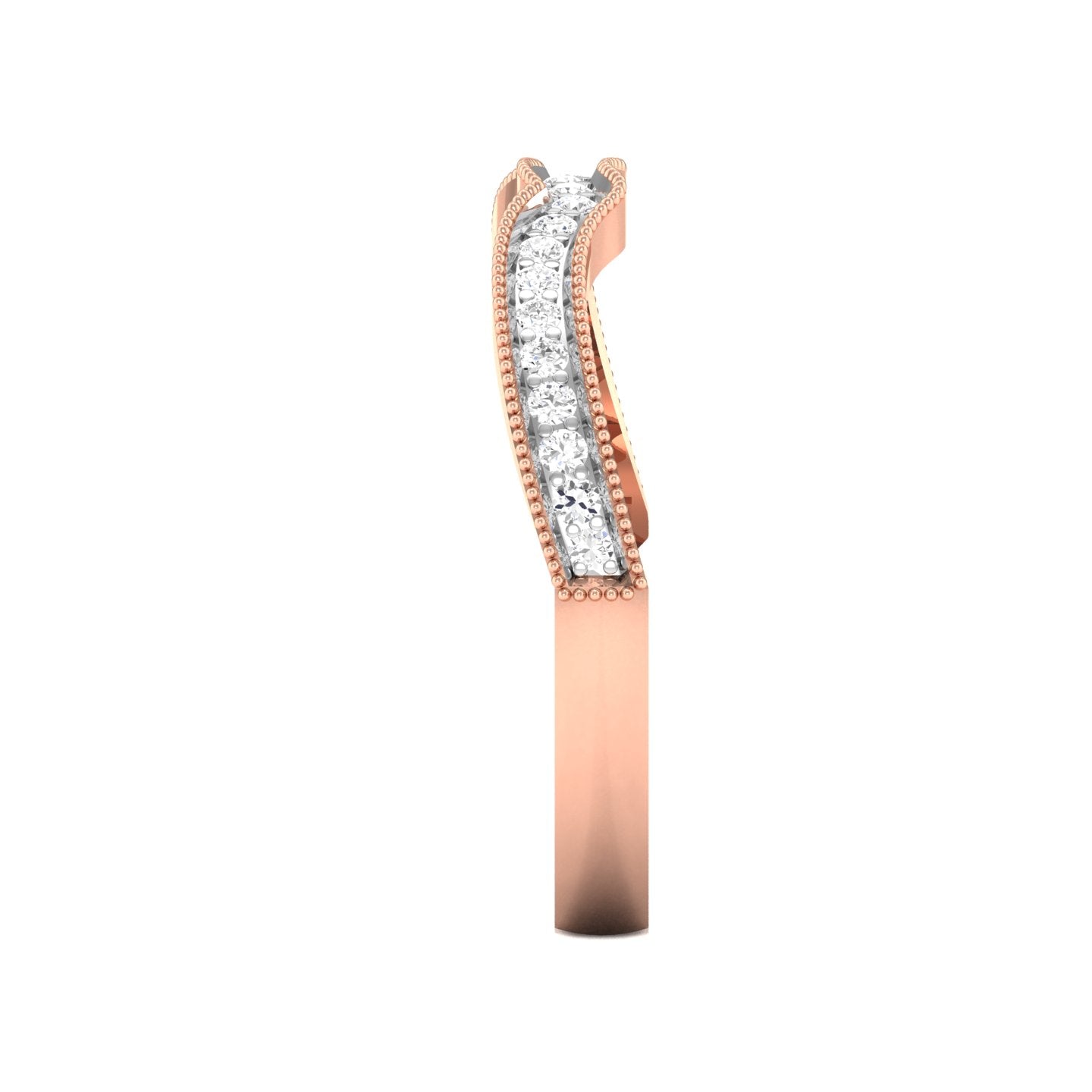 Rose Gold Plated Sterling Silver Ring
