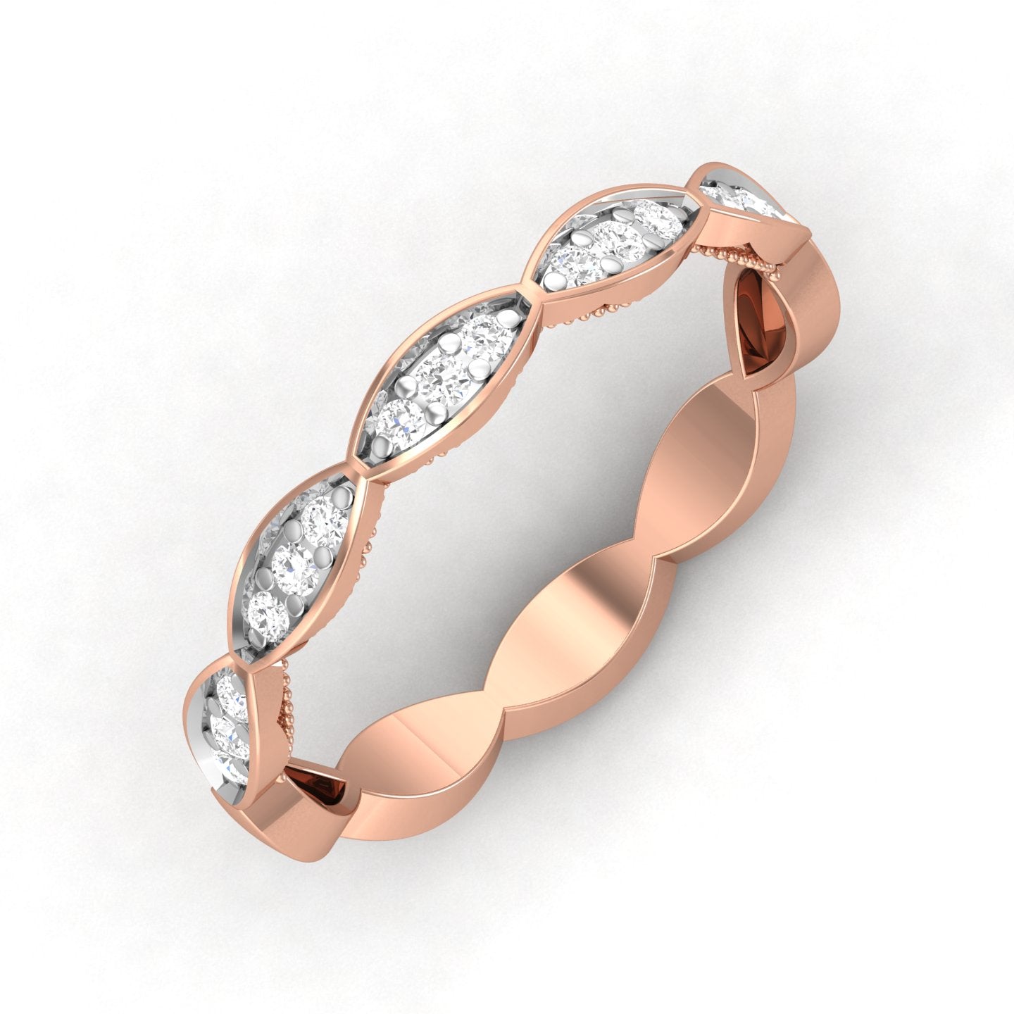 Rose Gold Plated Sterling Silver Ring