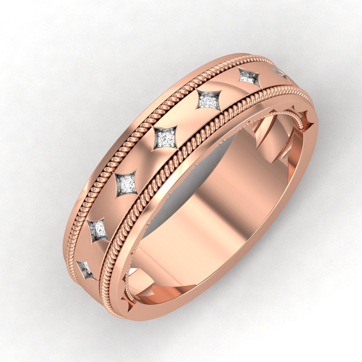 Rose Gold Plated Sterling Silver Ring