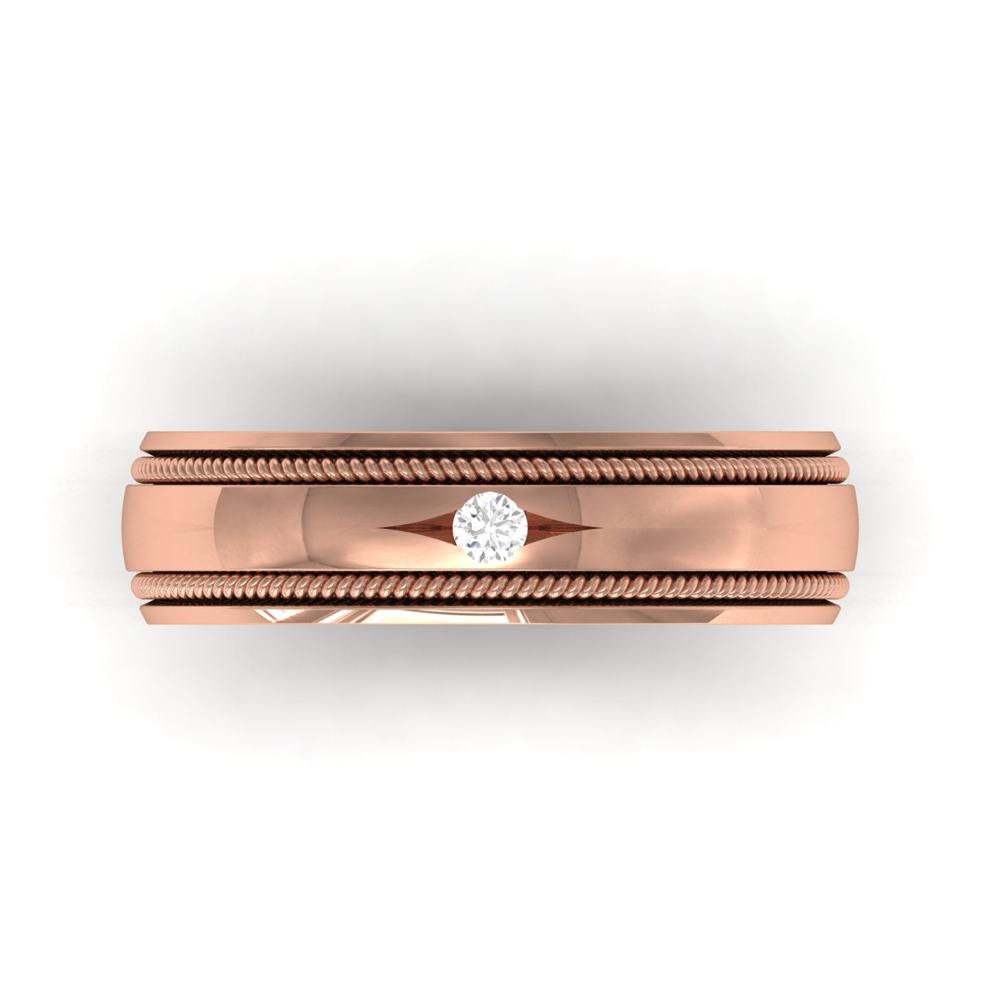 Rose Gold Plated Sterling Silver Ring