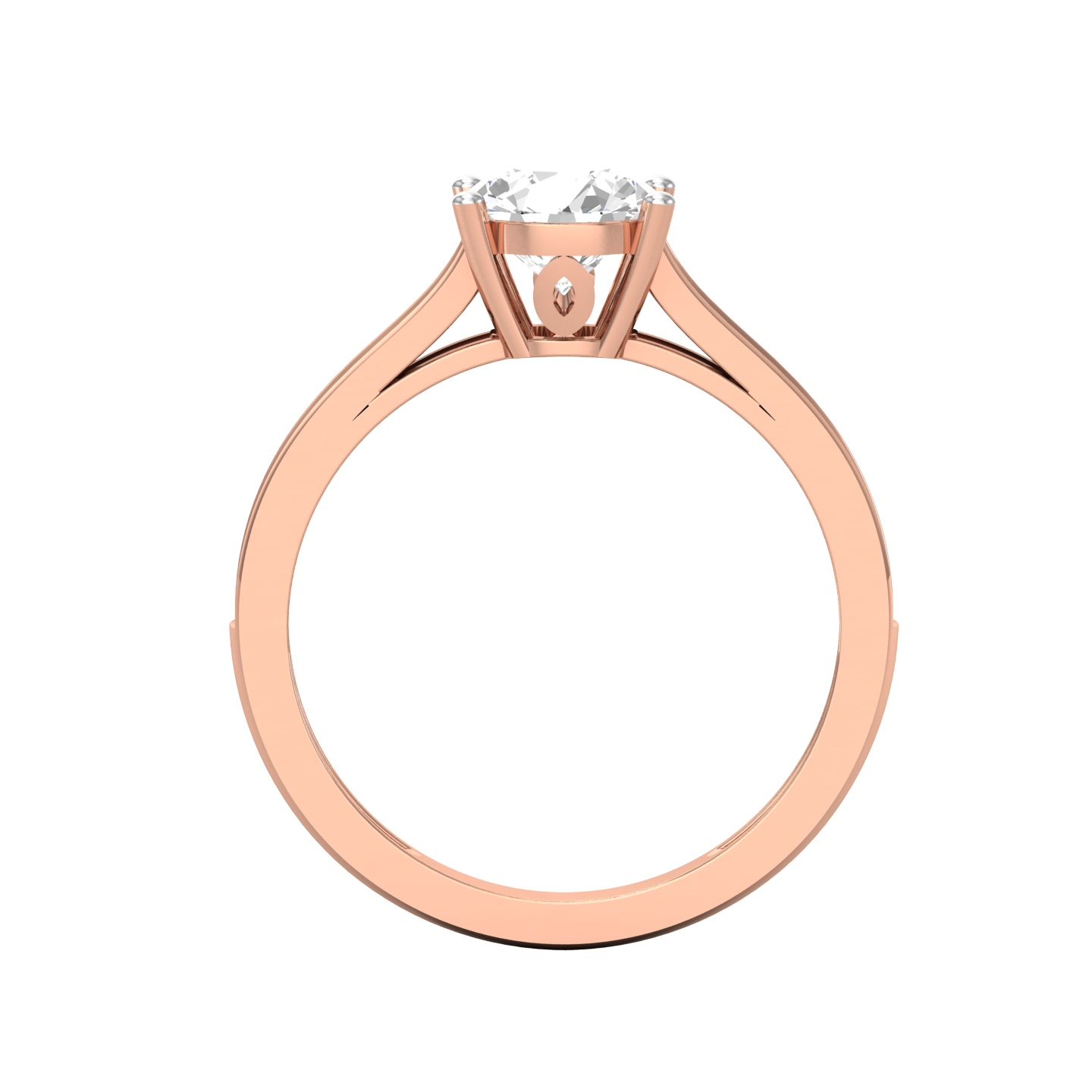 Rose Gold Plated Sterling Silver Ring