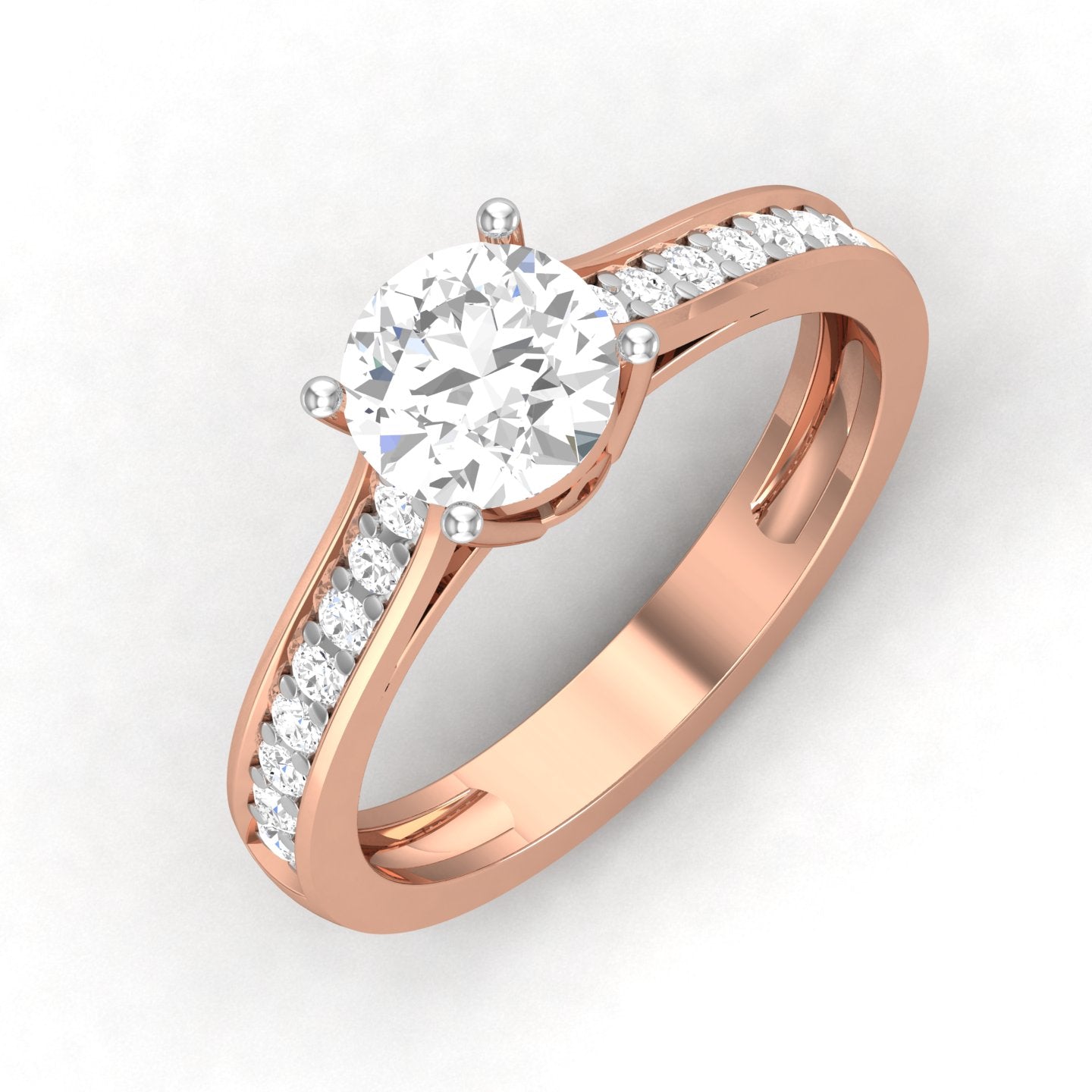 Rose Gold Plated Sterling Silver Ring