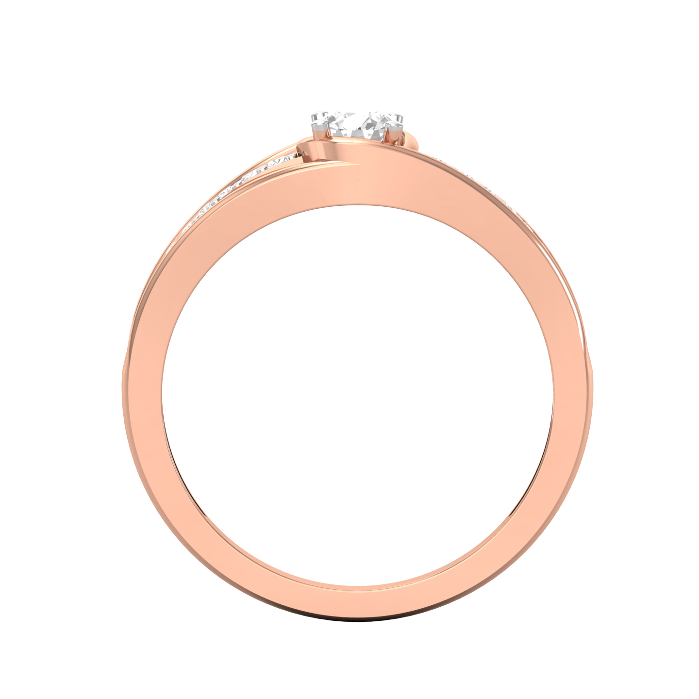 Rose Gold Plated Sterling Silver Ring