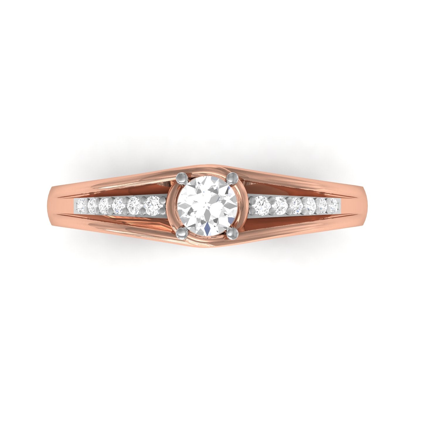 Rose Gold Plated Sterling Silver Ring