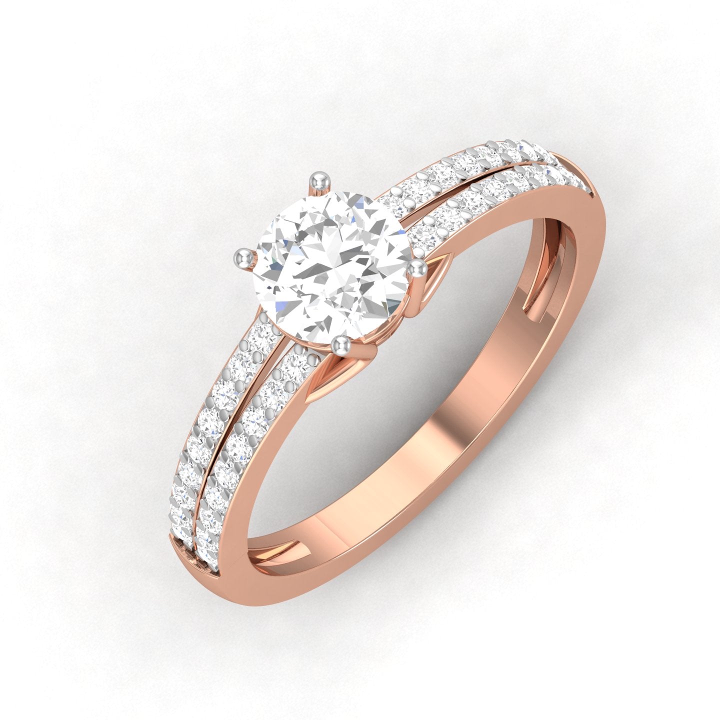 Rose Gold Plated Sterling Silver Ring