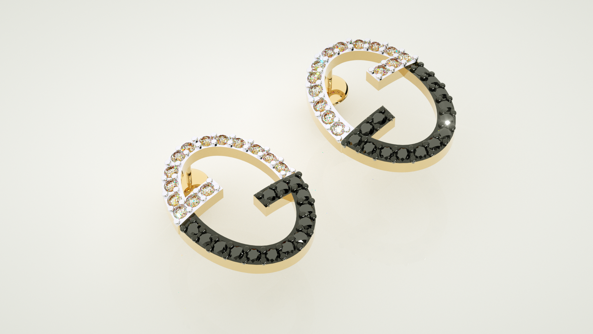 Yellow Gold Earings