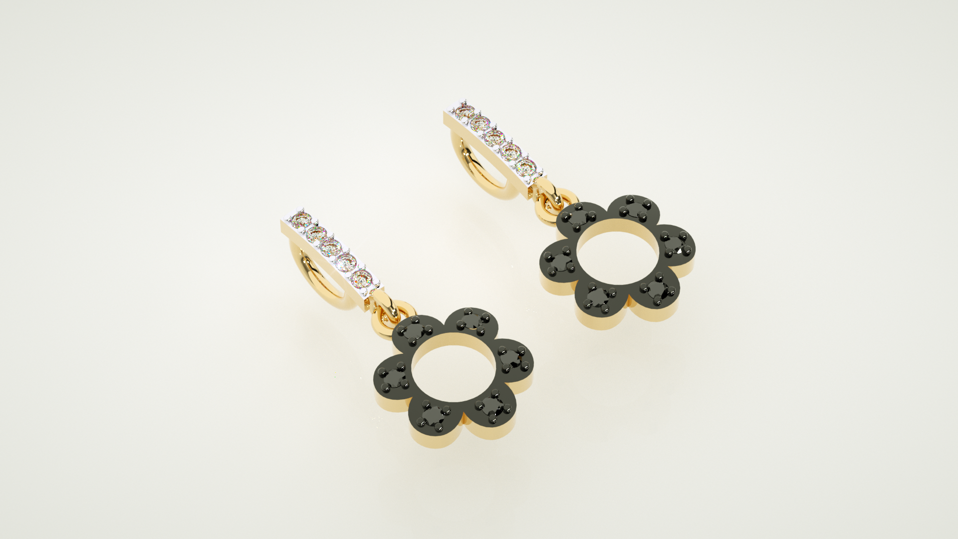 Yellow Gold Earings
