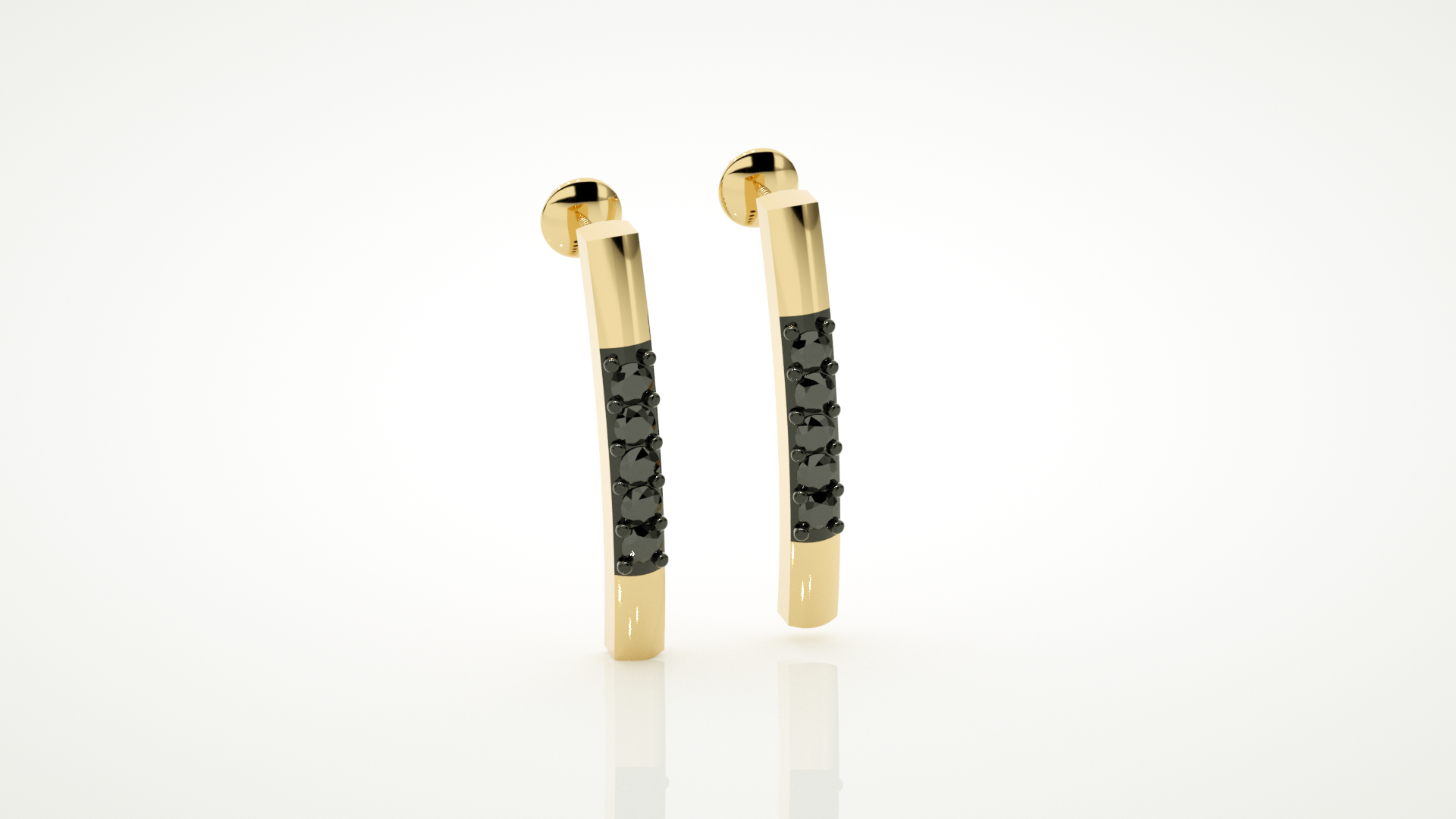 Yellow Gold Earings