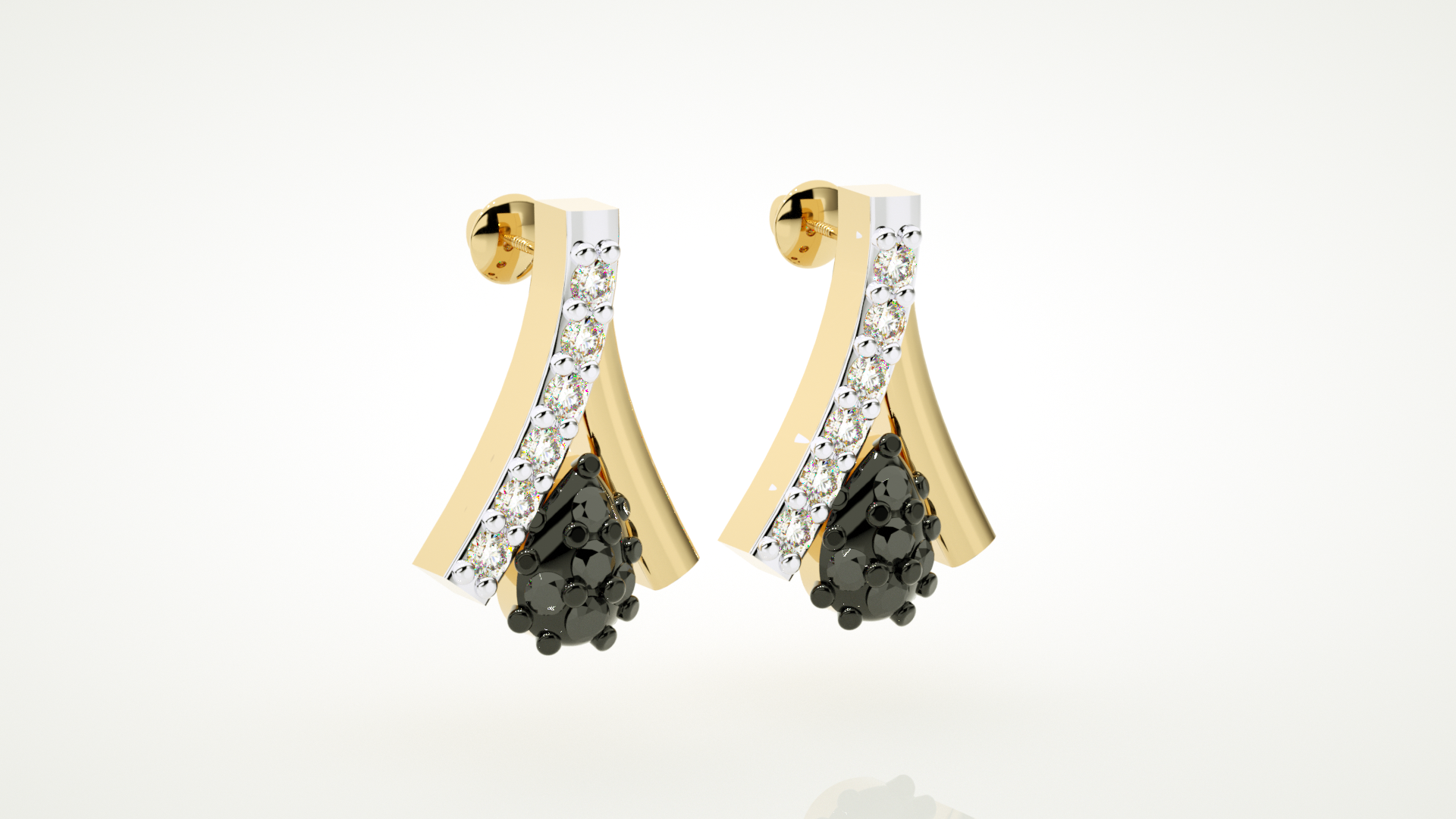 Yellow Gold Earings