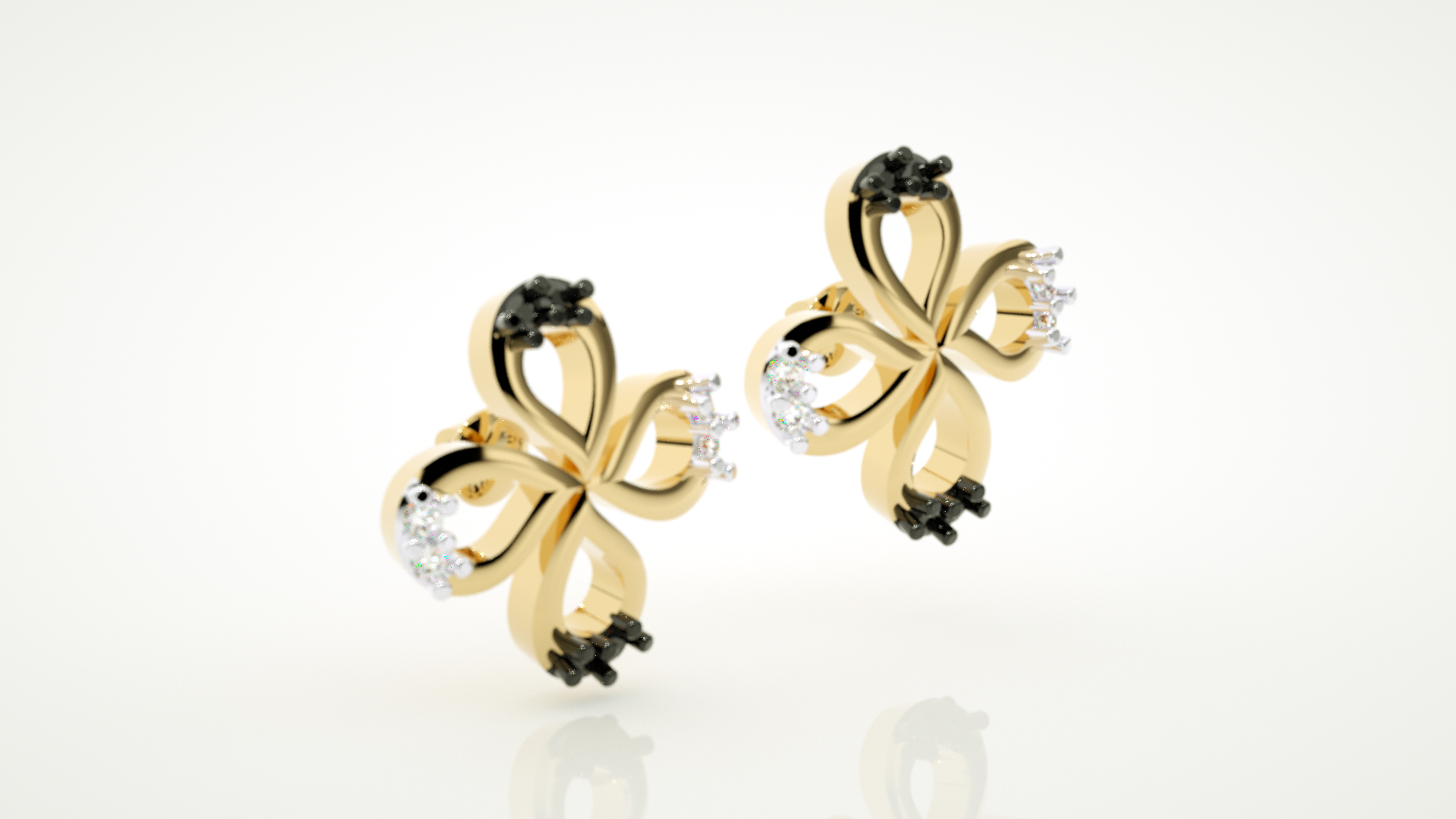 Yellow Gold Earings