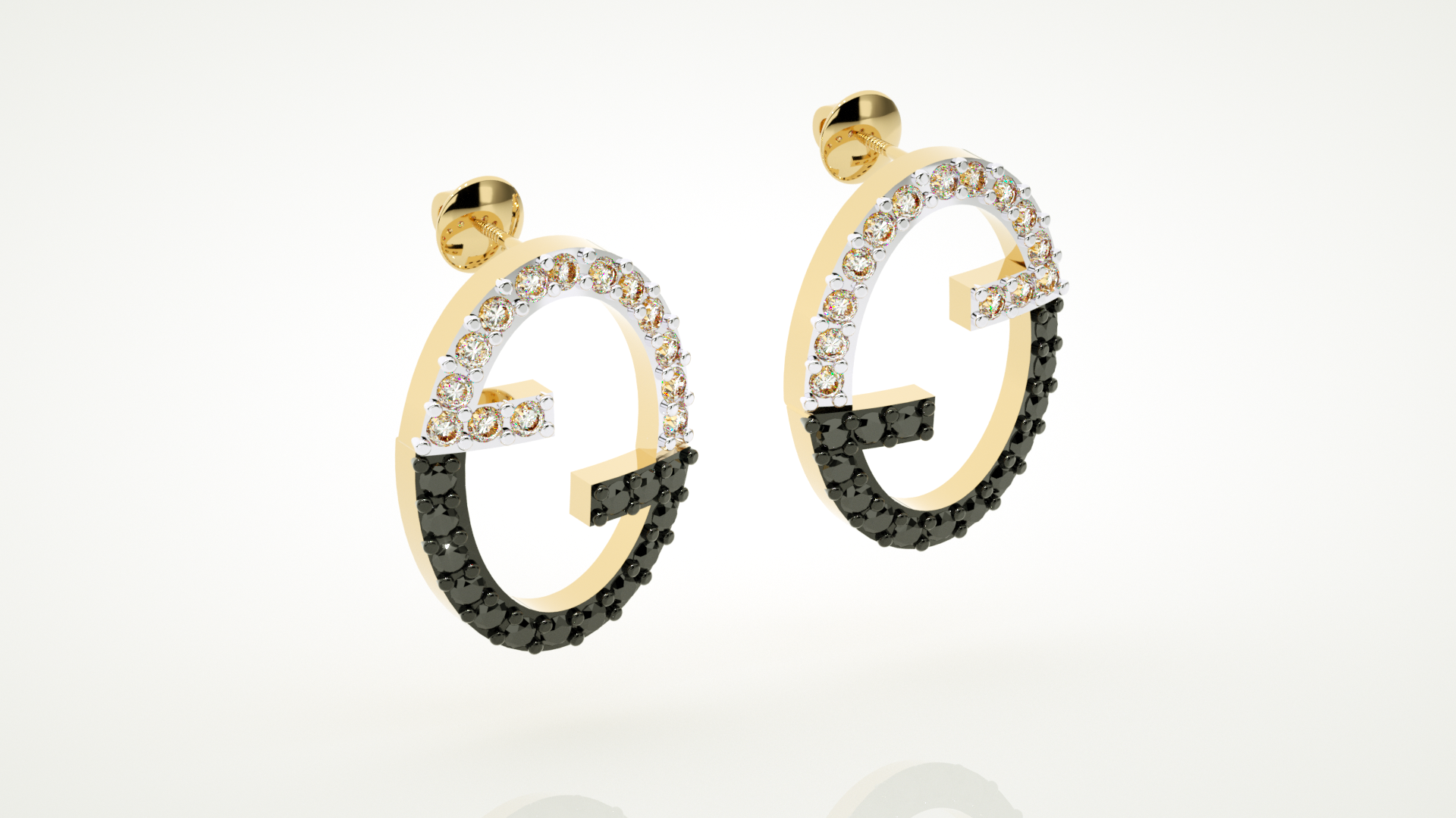 Yellow Gold Earings