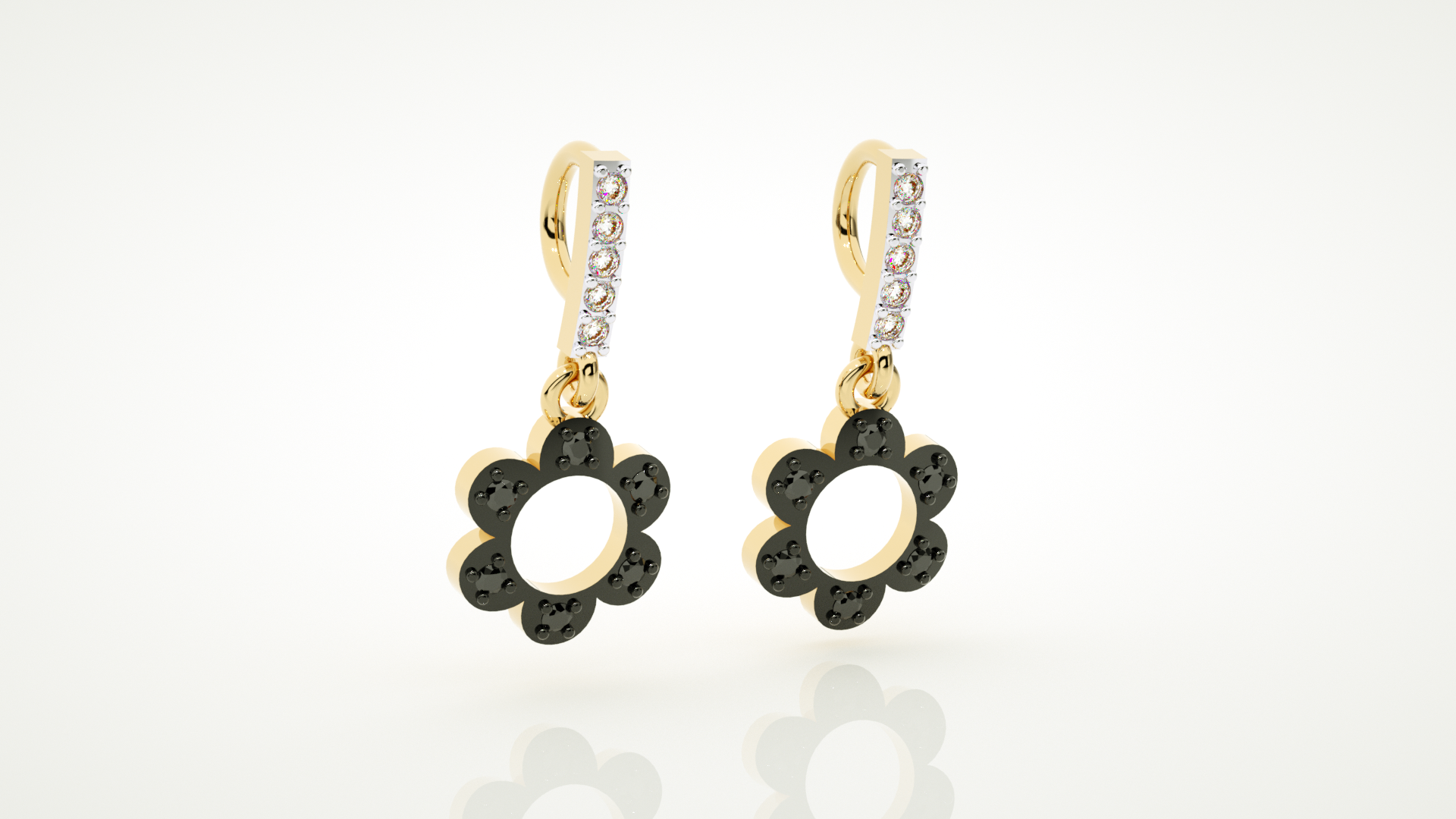 Yellow Gold Earings