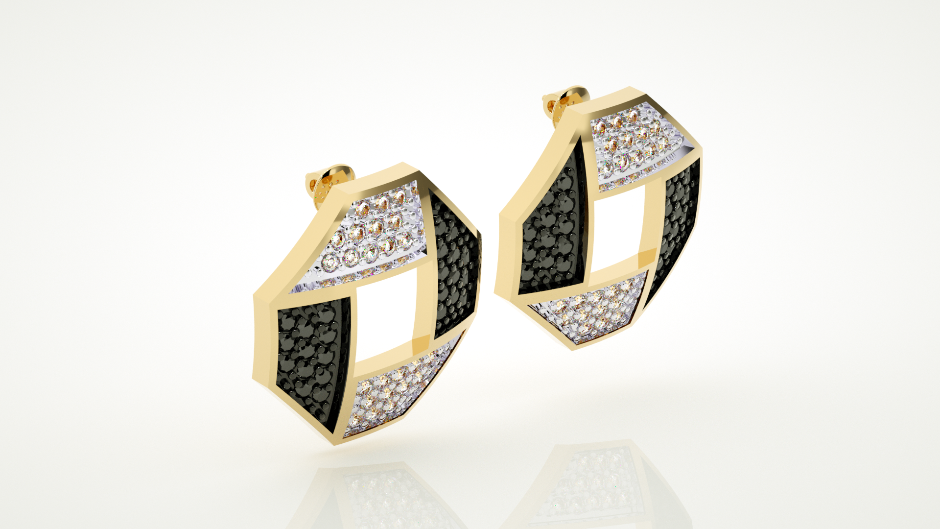 Yellow Gold Earings