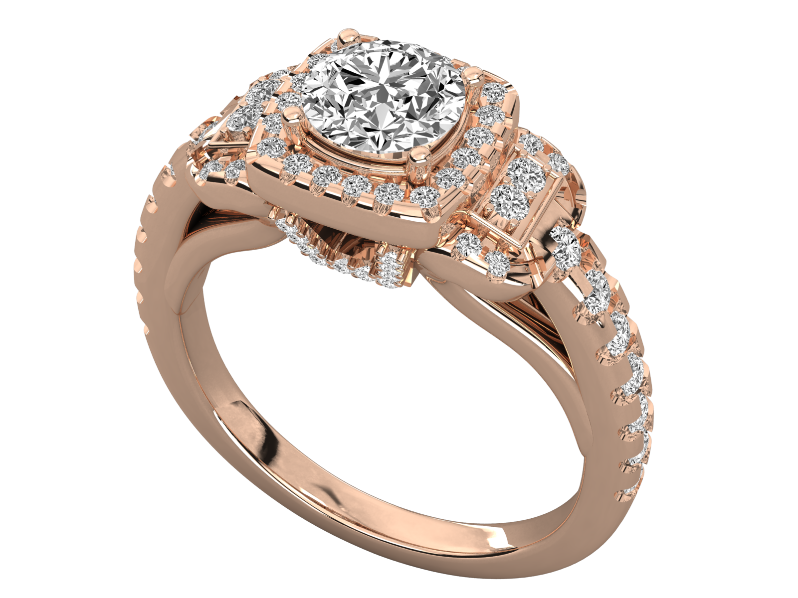 Rose Gold Plated Sterling Silver Ring