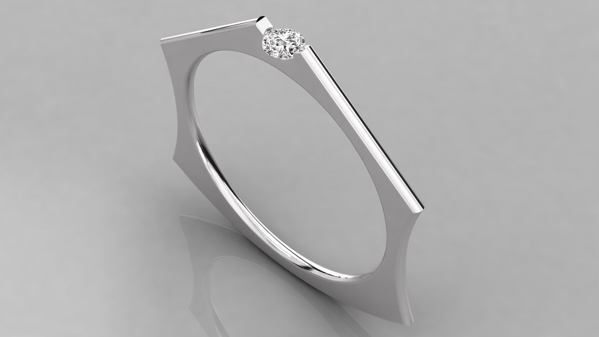 White Gold Ring